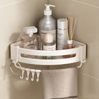 Triangular Corner Shelf with Drain Holes | StorageOZ