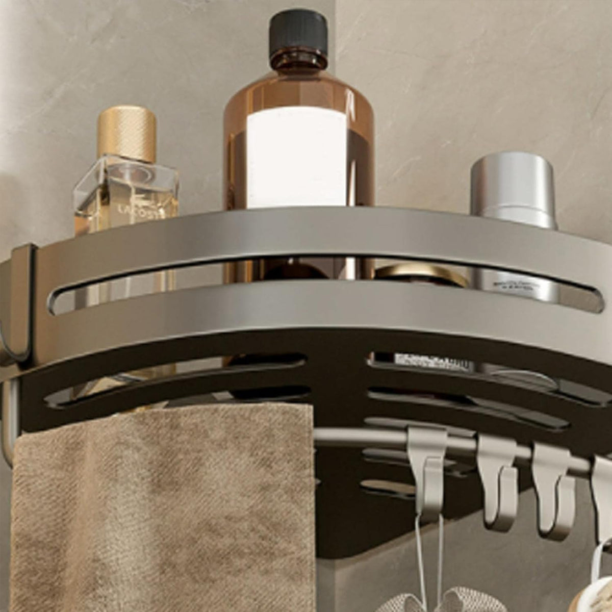 Triangular Corner Shelf with Drain Holes | StorageOZ