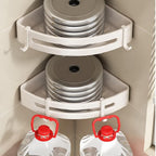 Triangular Corner Shelf with Drain Holes | StorageOZ