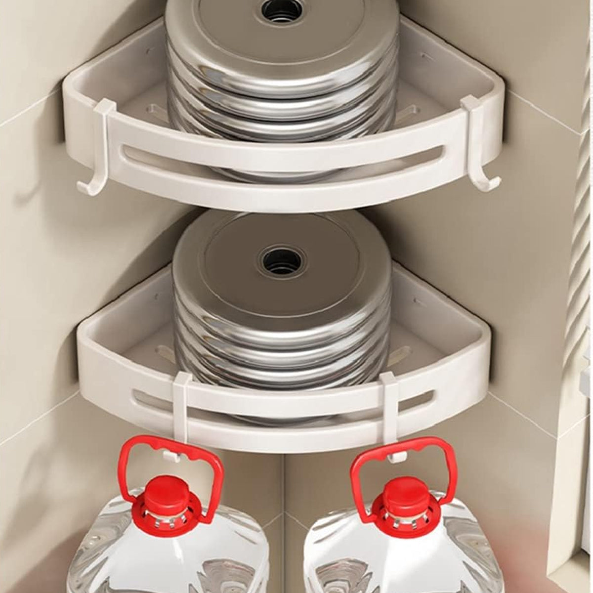 Triangular Corner Shelf with Drain Holes | StorageOZ
