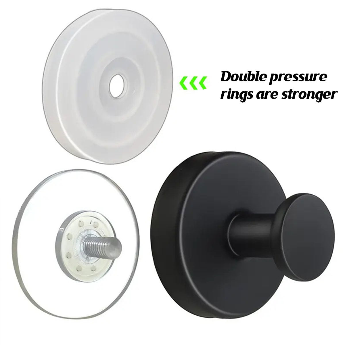 Suction Cup Hooks 2 or 4 Pcs Two Colours | StorageOZ