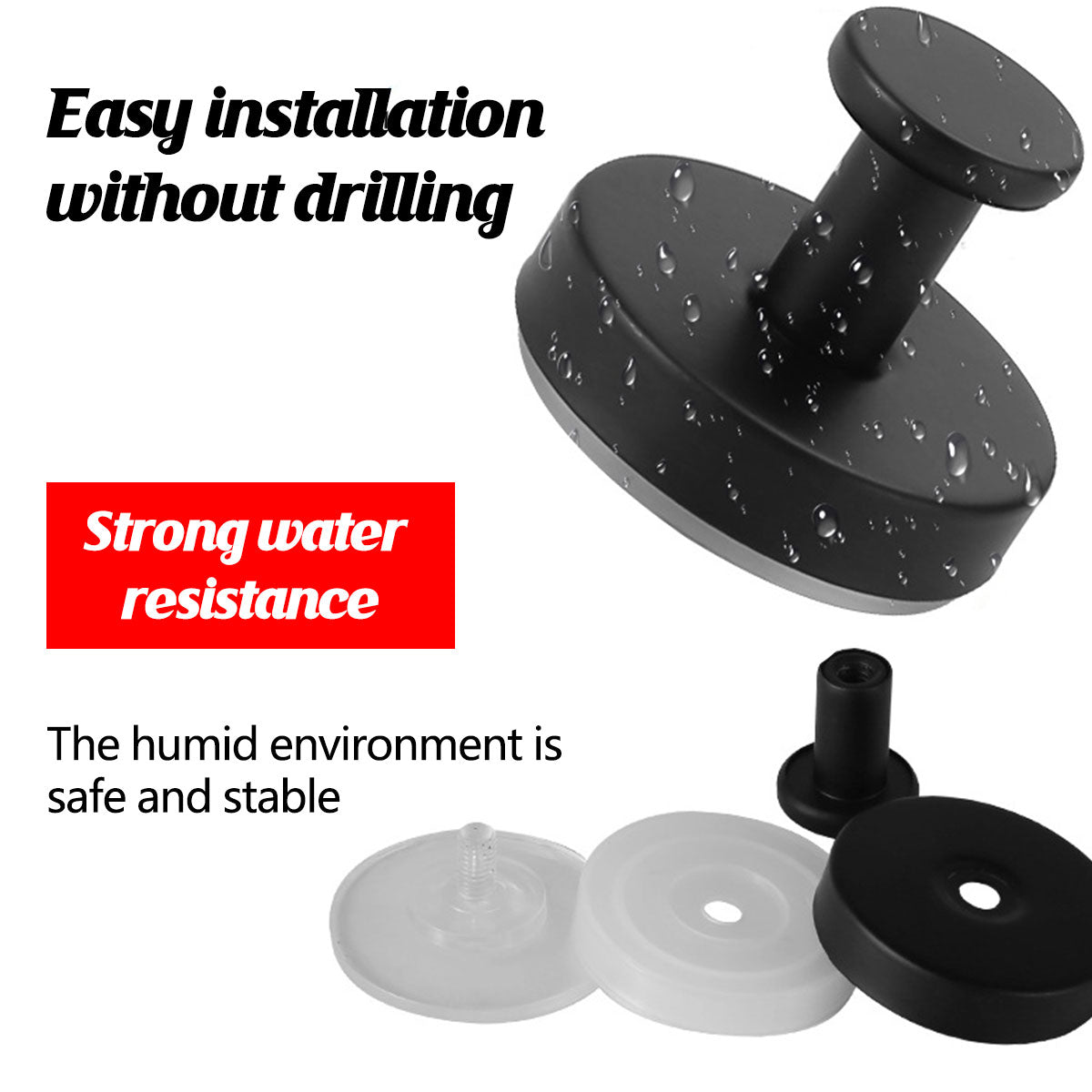 Suction Cup Hooks 2 or 4 Pcs Two Colours | StorageOZ