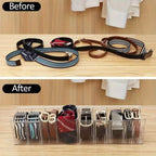 2 Pcs Belt Storage Boxes Closet Organiser | StorageOZ