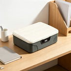 Grey Code Lock Boxes Two Sizes Organiser | StorageOZ