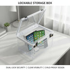 White Password Lock Storage Box Organiser | StorageOZ