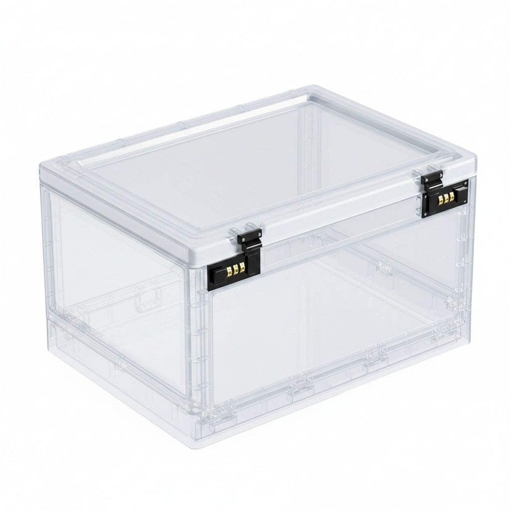 White Password Lock Storage Box Organiser | StorageOZ