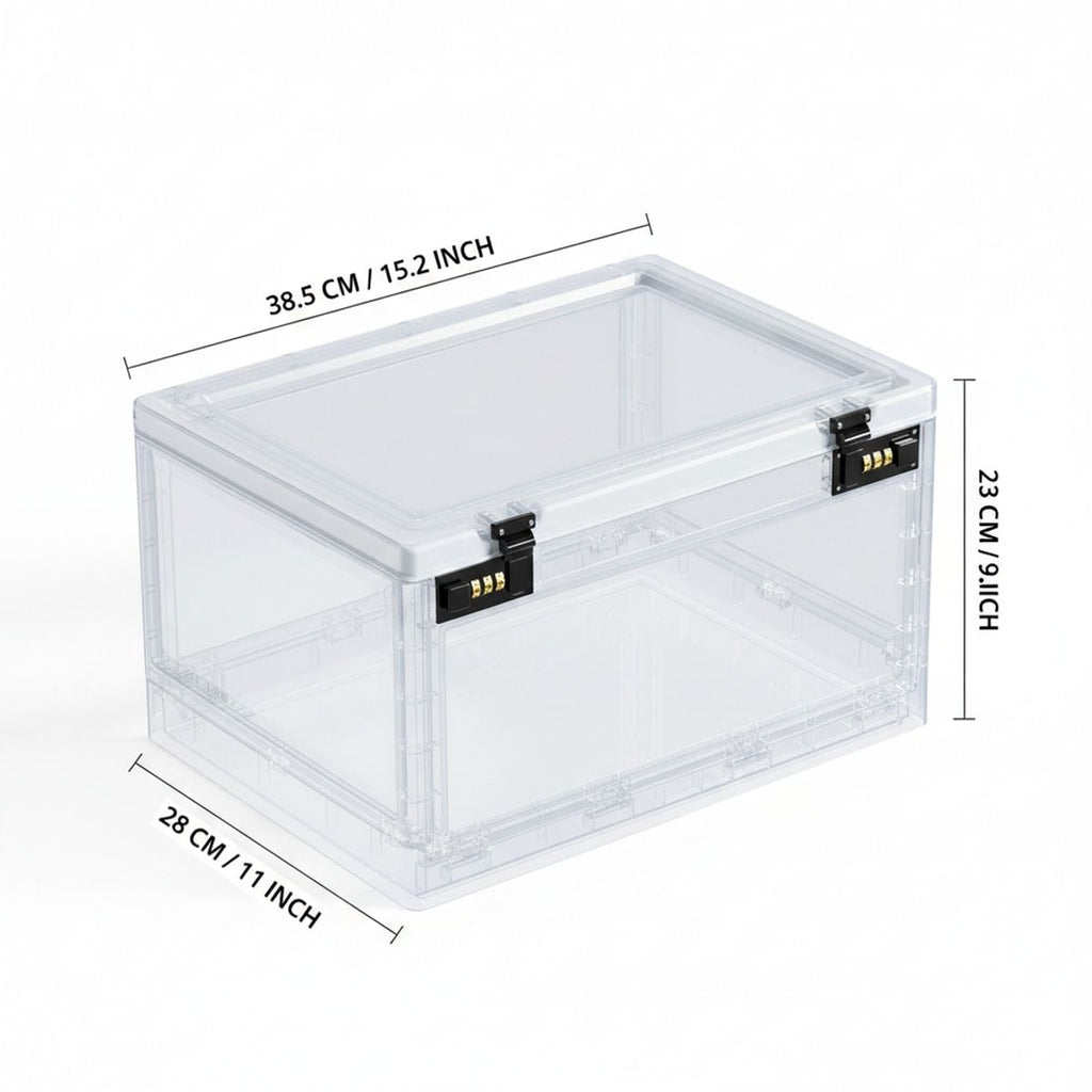 White Password Lock Storage Box Organiser | StorageOZ