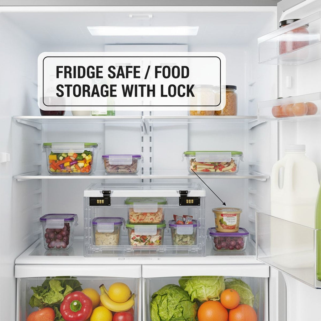 White Password Lock Storage Box Organiser | StorageOZ