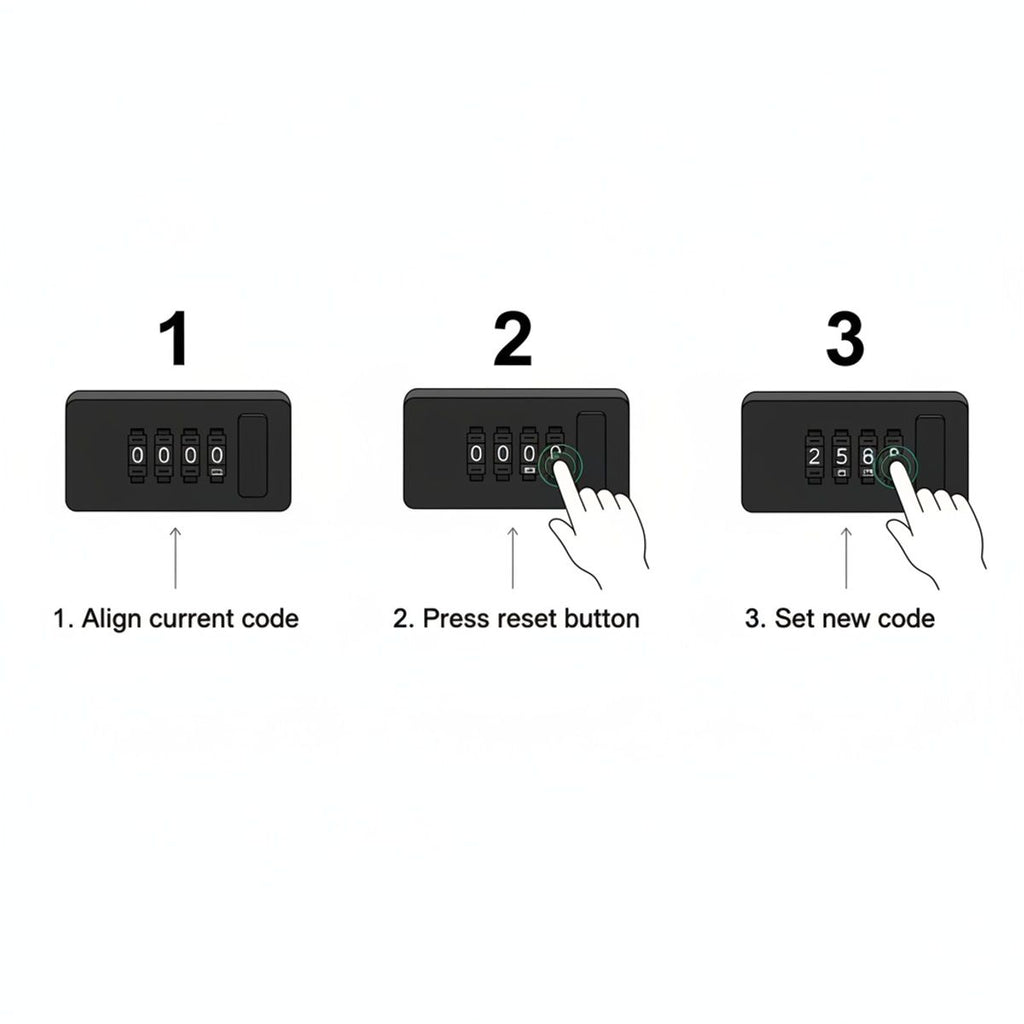 White Password Lock Storage Box Organiser | StorageOZ