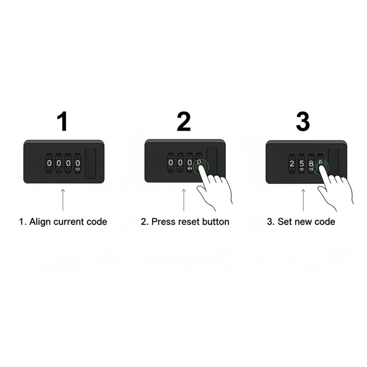 White Password Lock Storage Box Organiser | StorageOZ