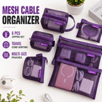 6 Pcs Cable Organiser Clips Storage Pack | StorageOZ