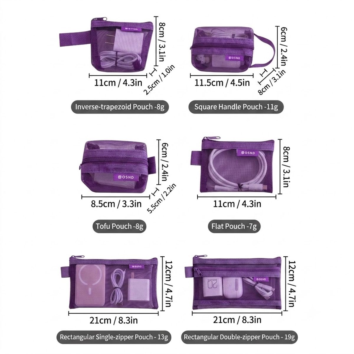 6 Pcs Cable Organiser Clips Storage Pack | StorageOZ