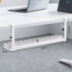Under Desk White Cable Tray Two Lengths Set | StorageOZ