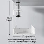 Under Desk White Cable Tray Two Lengths Set | StorageOZ