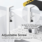 Under Desk White Cable Tray Two Lengths Set | StorageOZ