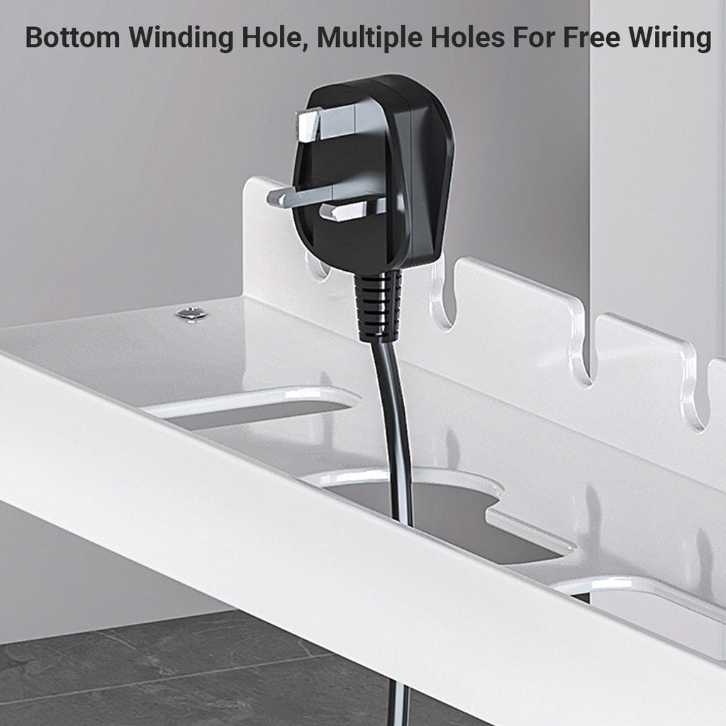 Under Desk White Cable Tray Two Lengths Set | StorageOZ