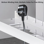 Under Desk White Cable Tray Two Lengths Set | StorageOZ