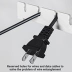 Under Desk White Cable Tray Two Lengths Set | StorageOZ