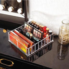 Clear Acrylic 8 Grid Makeup Organiser Two Sizes | StorageOZ
