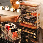 Clear Acrylic 8 Grid Makeup Organiser Two Sizes | StorageOZ