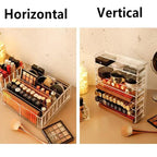 Clear Acrylic 8 Grid Makeup Organiser Two Sizes | StorageOZ