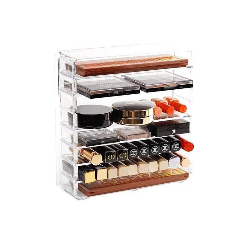 Clear Acrylic 8 Grid Makeup Organiser Two Sizes | StorageOZ