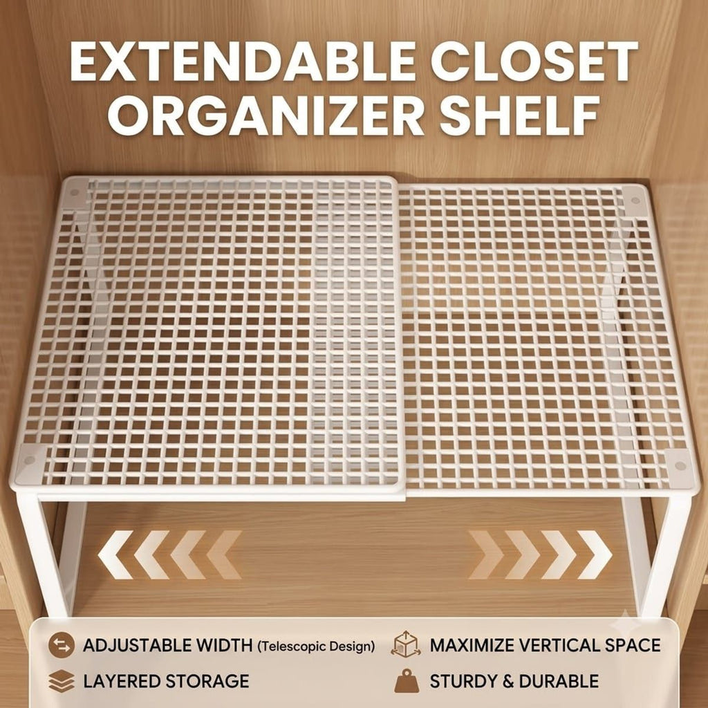 Closet Hanging Clothes Storage Rack Organiser | StorageOZ