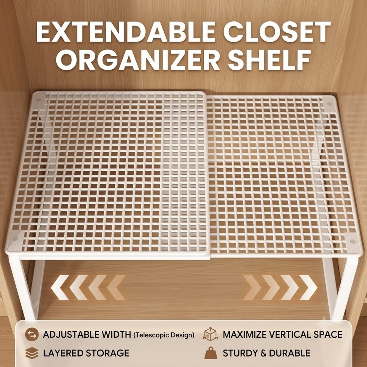 Closet Hanging Clothes Storage Rack Organiser | StorageOZ
