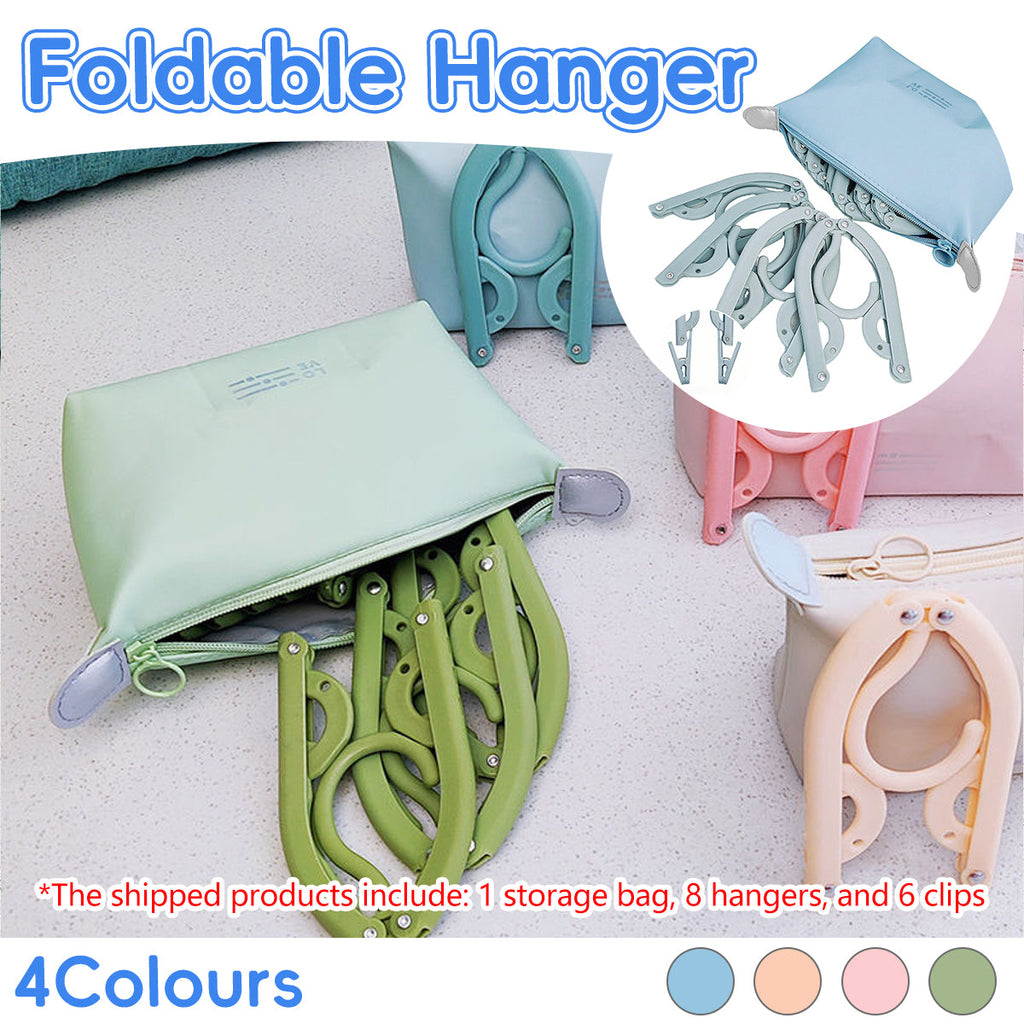15 Pcs Folding Travel Hangers Four Colours | StorageOZ