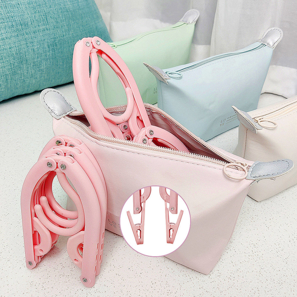 15 Pcs Folding Travel Hangers Four Colours | StorageOZ