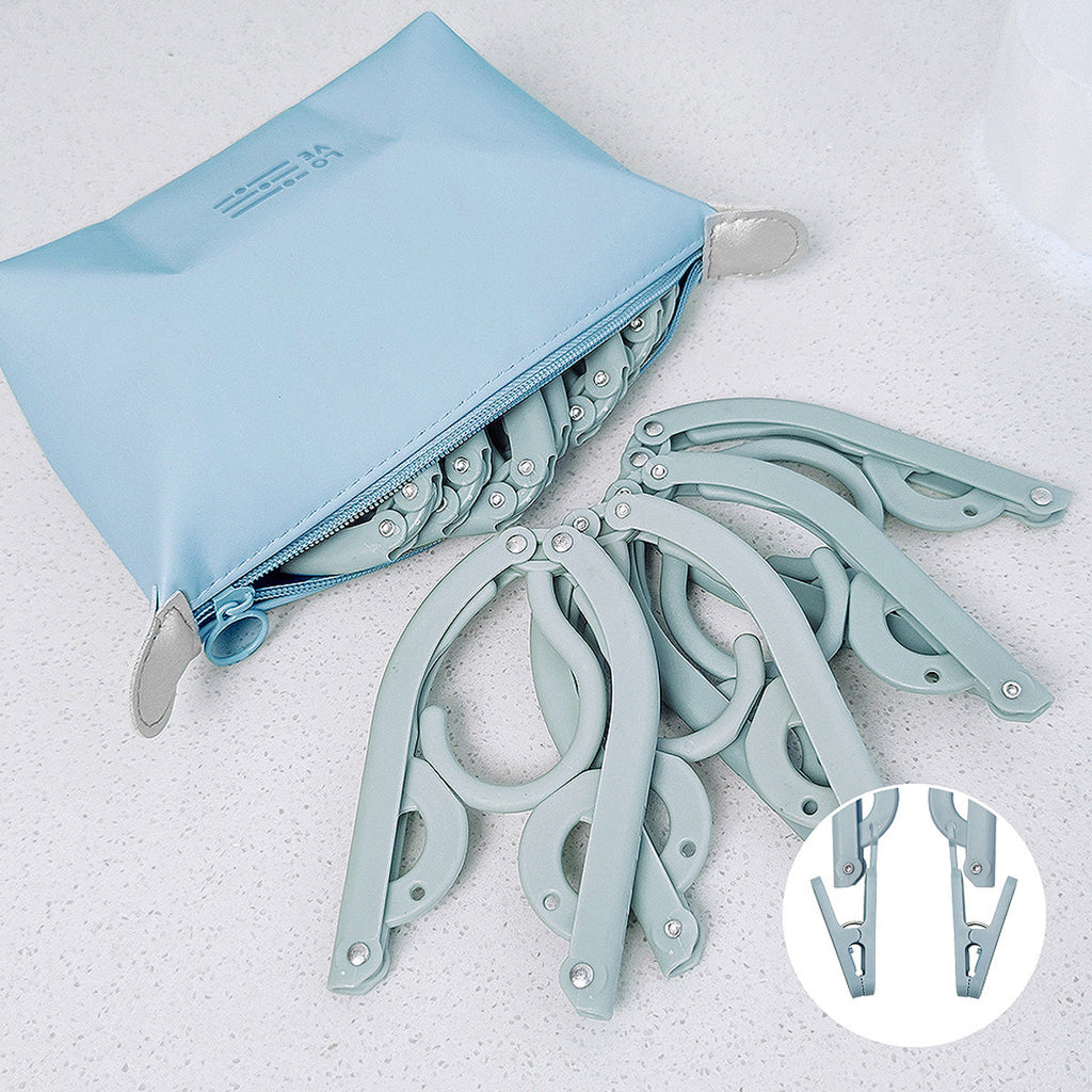 15 Pcs Folding Travel Hangers Four Colours | StorageOZ