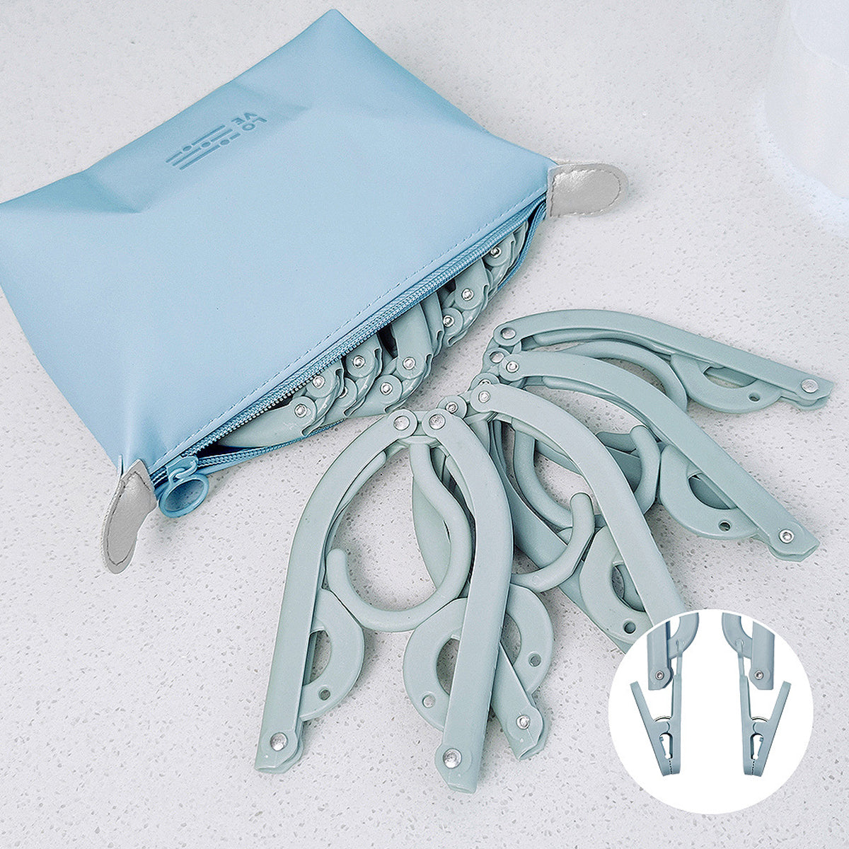 15 Pcs Folding Travel Hangers Four Colours | StorageOZ