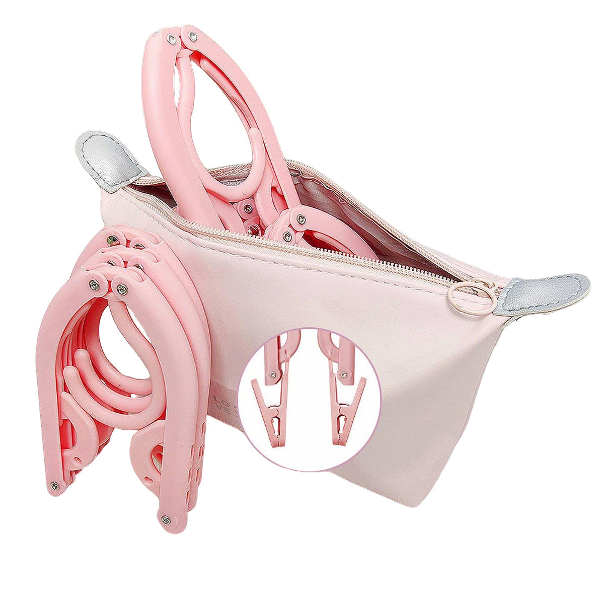 15 Pcs Folding Travel Hangers Four Colours | StorageOZ