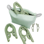 15 Pcs Folding Travel Hangers Four Colours | StorageOZ