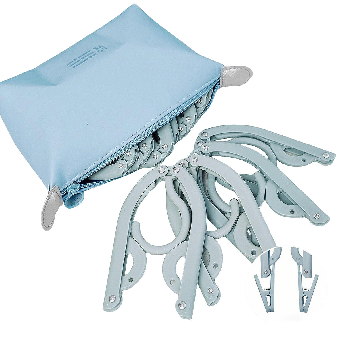 15 Pcs Folding Travel Hangers Four Colours | StorageOZ