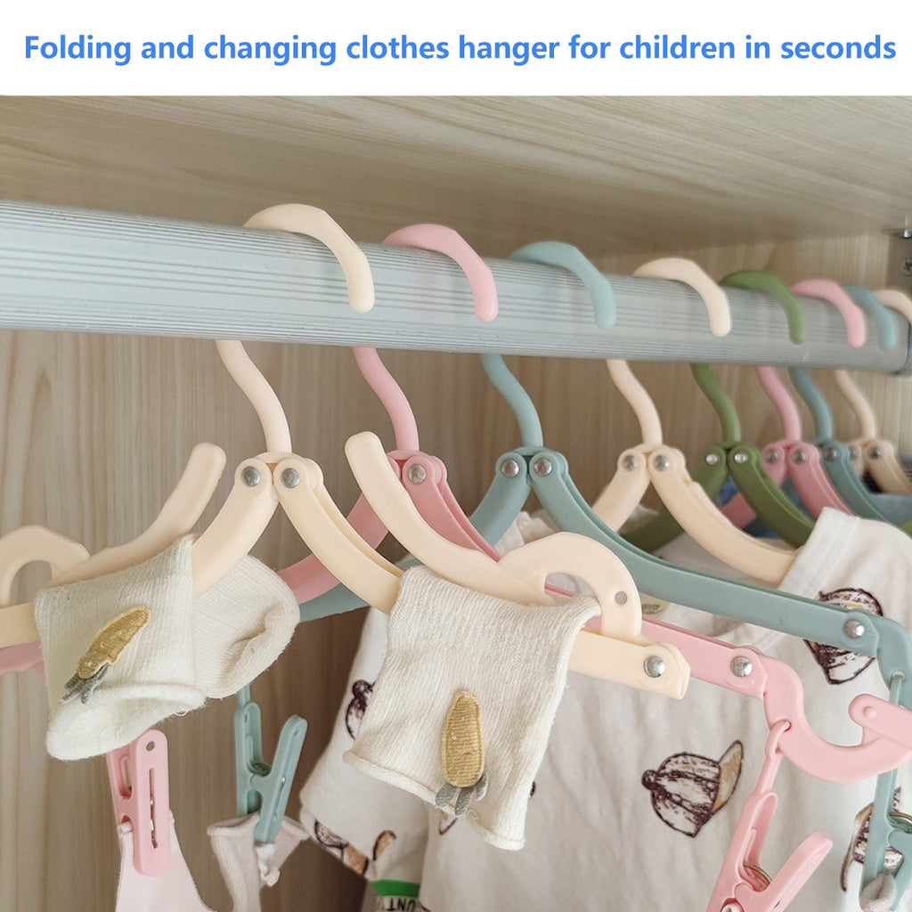 15 Pcs Folding Travel Hangers Four Colours | StorageOZ