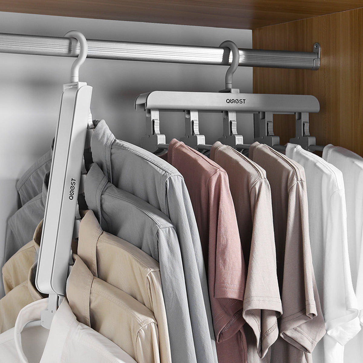Folding Clothes Hanger in Three Colours Set | StorageOZ