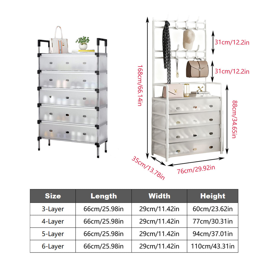 Dustproof Layered Shoe Rack Five Layouts | StorageOZ