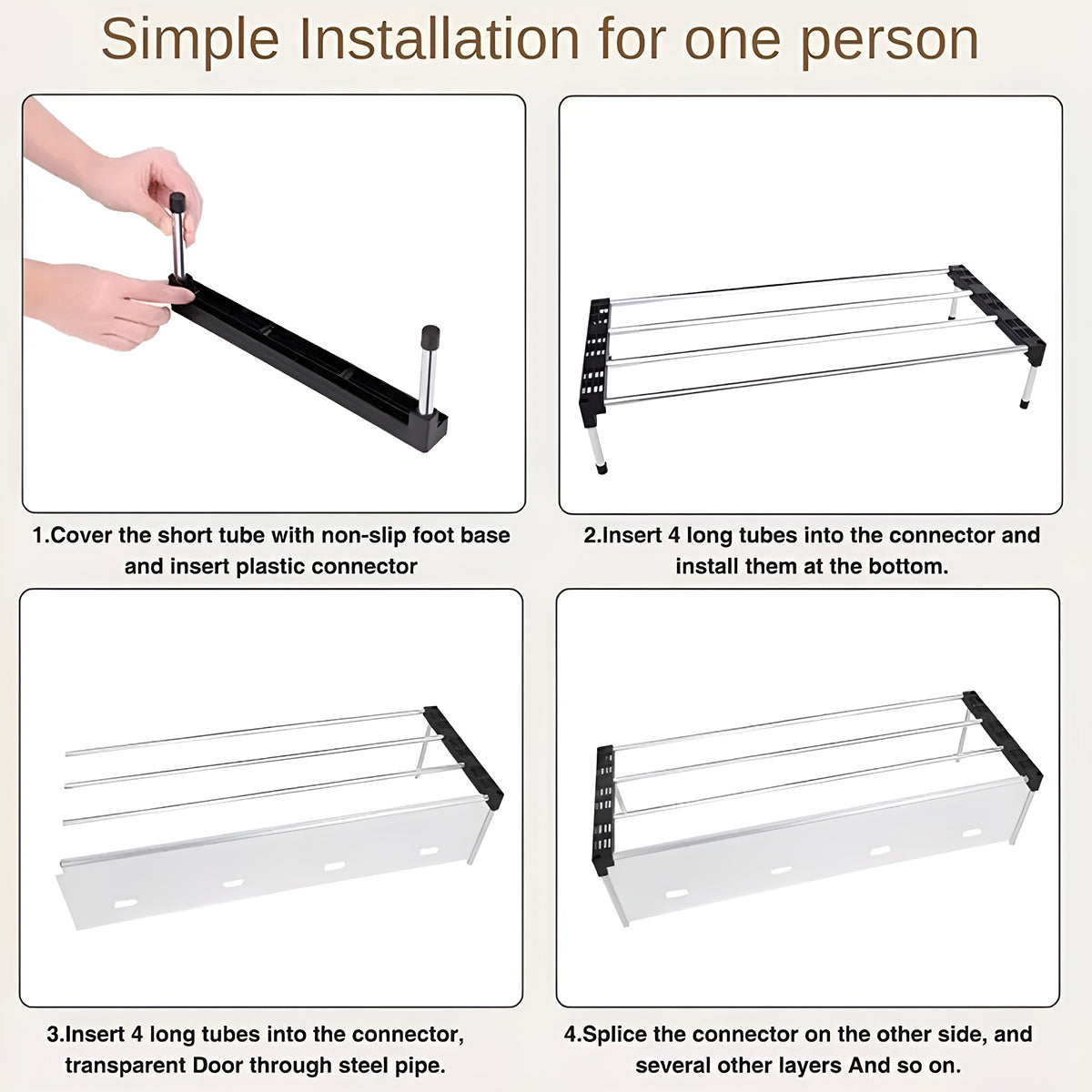 Dustproof Layered Shoe Rack Five Layouts | StorageOZ