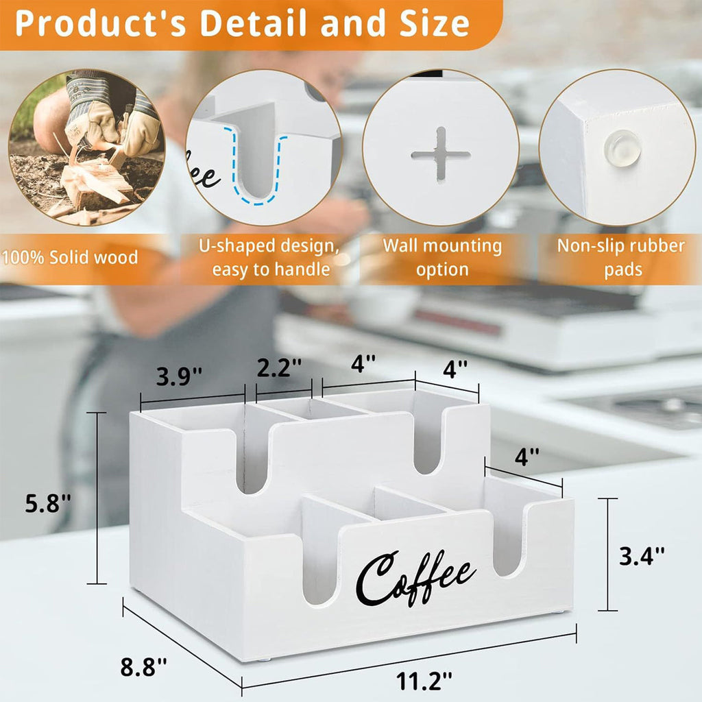 Wooden Coffee Station Box Two Colours Set | StorageOZ