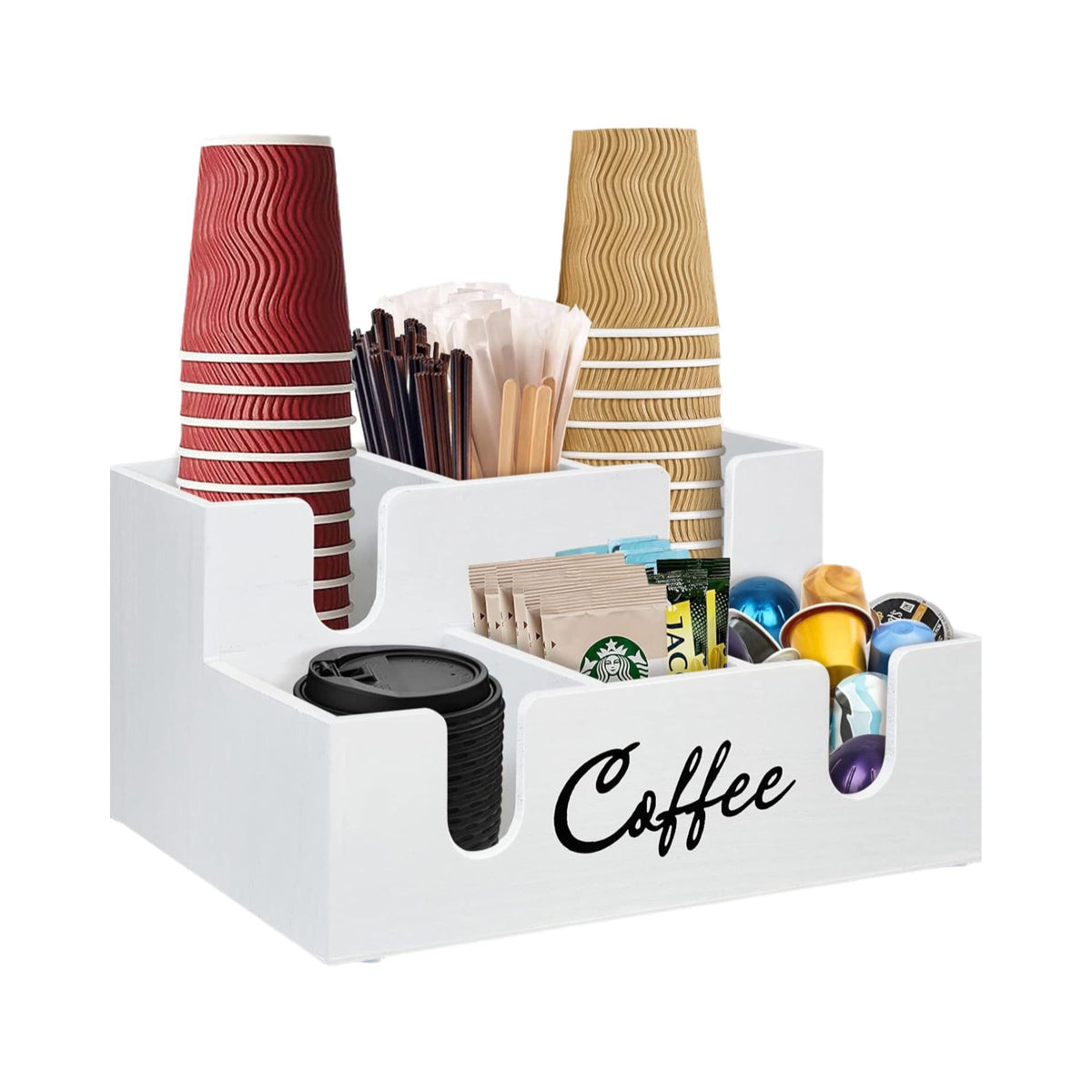 Wooden Coffee Station Box Two Colours Set | StorageOZ