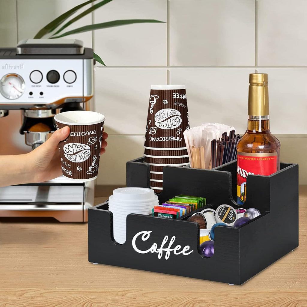 Wooden Coffee Station Box Two Colours Set | StorageOZ
