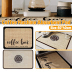 Absorbent Coffee Bar Mat Two Prints Rack | StorageOZ
