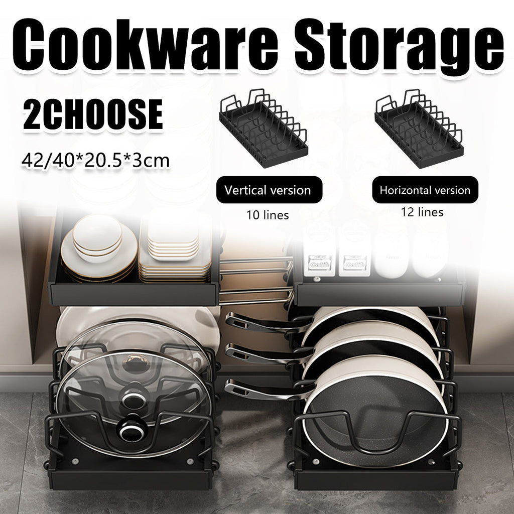 Adjustable Pot Rack Horizontal or Vertical | StorageOZ