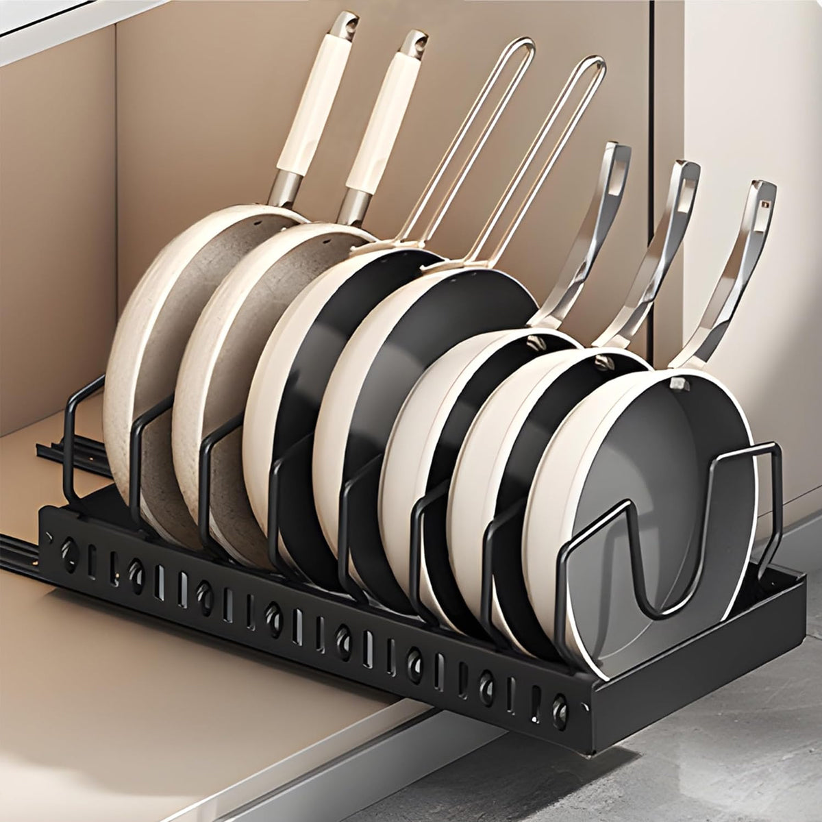 Adjustable Pot Rack Horizontal or Vertical | StorageOZ