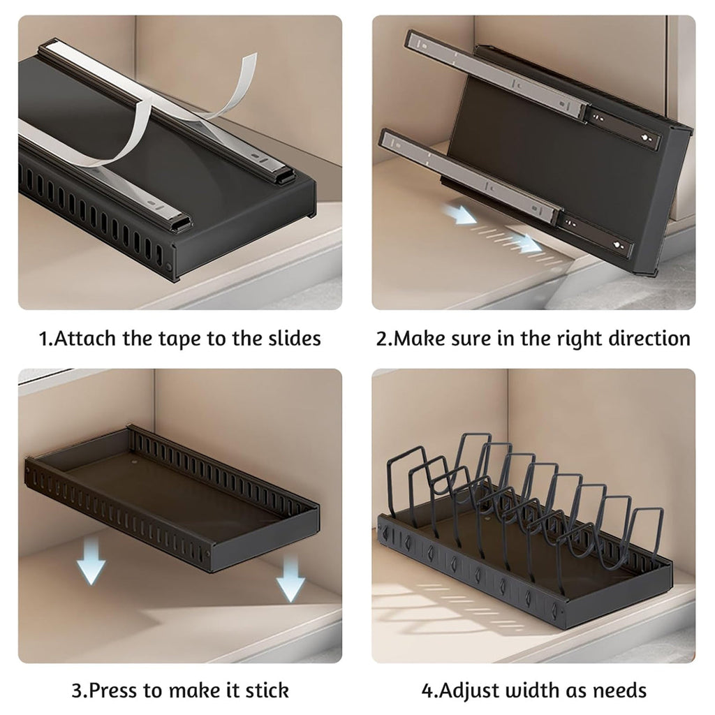 Adjustable Pot Rack Horizontal or Vertical | StorageOZ