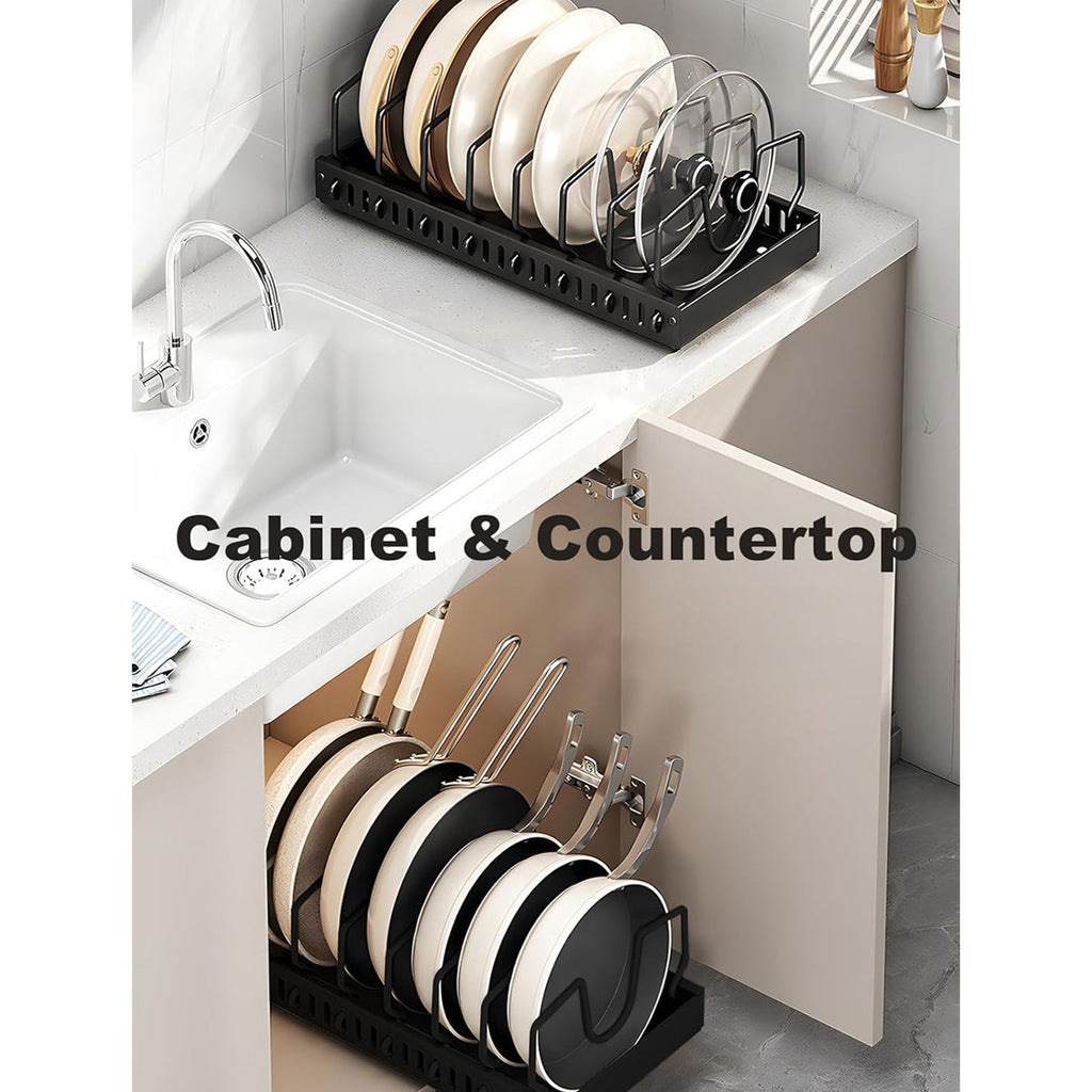 Adjustable Pot Rack Horizontal or Vertical | StorageOZ