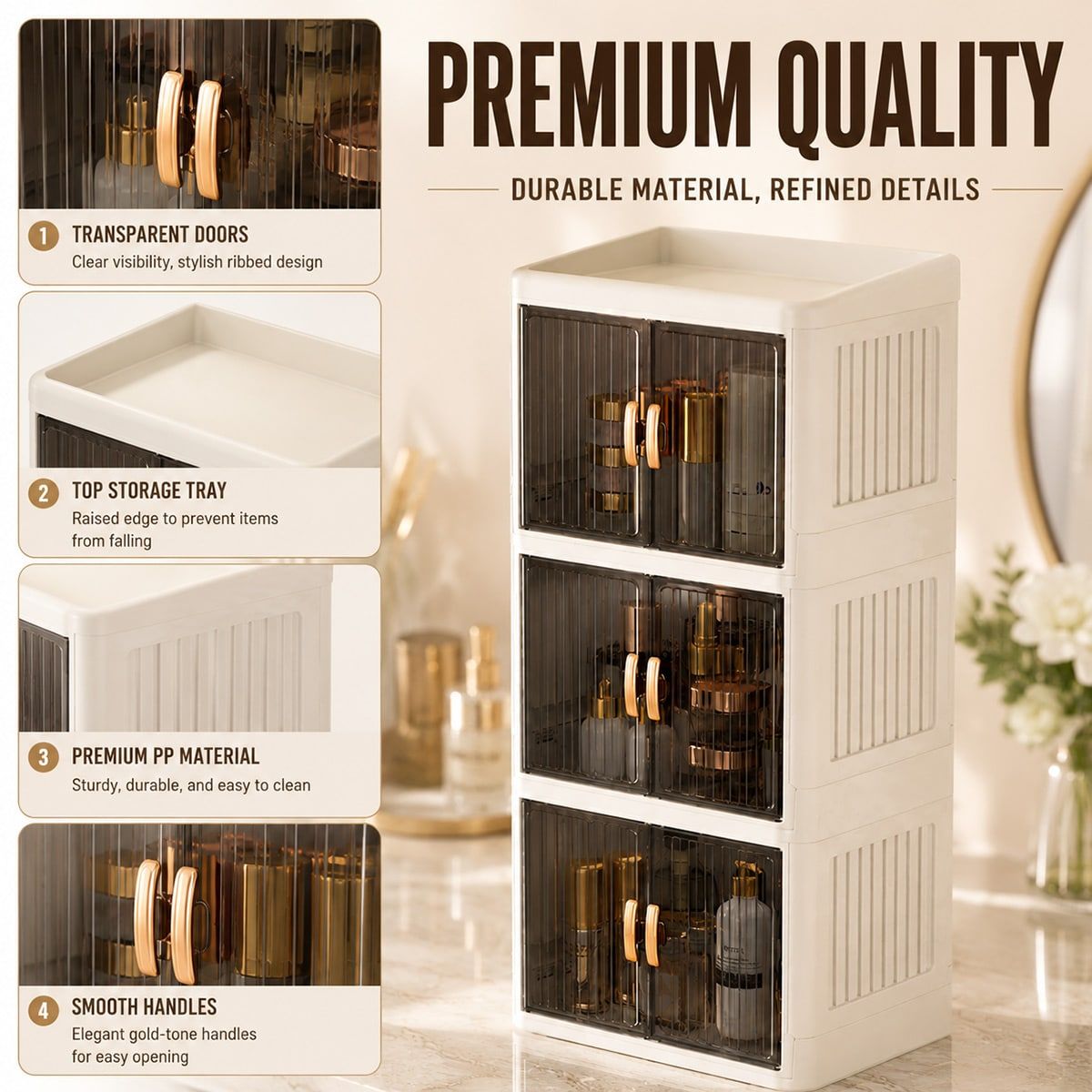 4 Tier Cosmetics Storage Organiser Organiser | StorageOZ