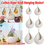 Cotton Rope Wall Basket in Six Sizes Set | StorageOZ