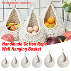 Cotton Rope Wall Basket in Six Sizes Set | StorageOZ